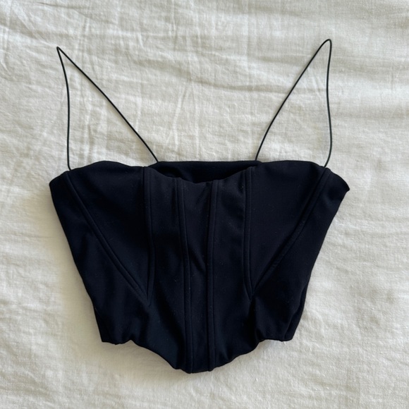 Joah Brown Contour Corset in Sueded Onyx - Picture 4 of 5